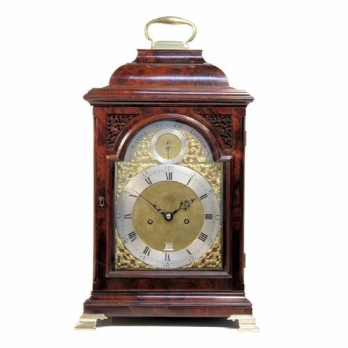 a fine georgian bracket clock in a mahogany case by daniel vauguion of london circa 1770 - CATEGORY: ANTIQUE CLOCKS - DATED 18TH CENTURY