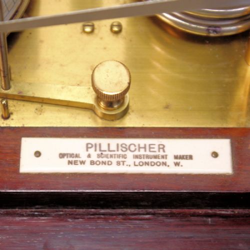 A 5GLASS MAHOGANY BAROGRAPH WITH CHART DRAW - ADDITIONAL PHOTO 5