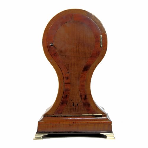 DWERRIHOUSE ENAMEL DIAL BACK WIND FUSEE BALLOON BRACKET MANTEL CLOCK - ADDITIONAL PHOTO 2