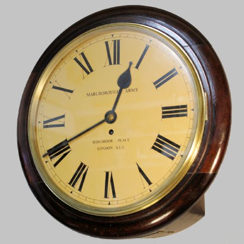 A FUSEE 'ENGLISH DIAL' CLOCK WITH A 14 DIAMETER DIAL BY FW ELLIOTT CIRCA 1941 - ADDITIONAL PHOTO 1