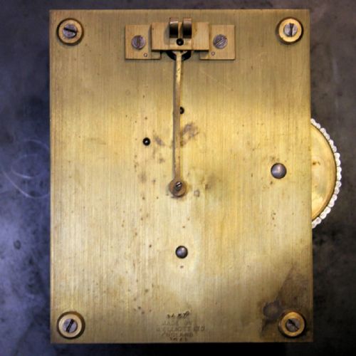 A FUSEE 'ENGLISH DIAL' CLOCK WITH A 14 DIAMETER DIAL BY FW ELLIOTT CIRCA 1941 - ADDITIONAL PHOTO 3