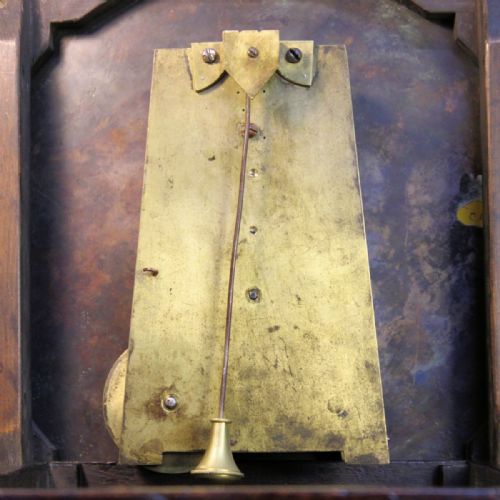 A SALTBOX ENGLISH DIAL WALL CLOCK WITH VERGE ESCAPEMENT BY WILD CIRCA 1785 - ADDITIONAL PHOTO 6