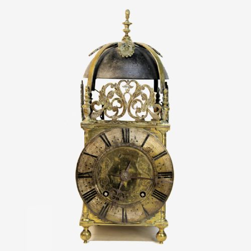converted english lantern clock by john knibb oxon circa 1680 and later - CATEGORY: ANTIQUE CLOCKS - DATED 17TH CENTURY