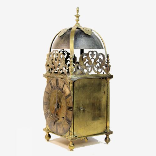 CONVERTED ENGLISH LANTERN CLOCK BY JOHN KNIBB OXON CIRCA 1680 AND LATER - ADDITIONAL PHOTO 1