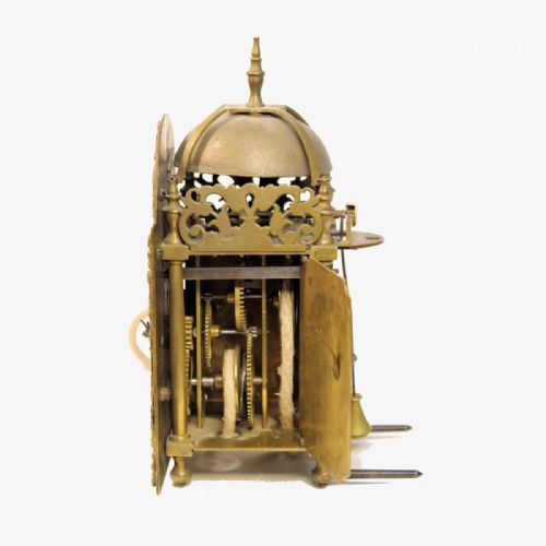 A VERY ORIGINAL MINIATURE HOOK AND SPIKE LANTERN CLOCK BY MARTIN LONDON CIRCA 1745 - ADDITIONAL PHOTO 1