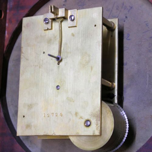 LARGE FUSEE 'DROPDIAL' WALL CLOCK BY GILLETT JOHNSTON CROYDON MAHOGANY CASE CIRCA 1890 - ADDITIONAL PHOTO 3