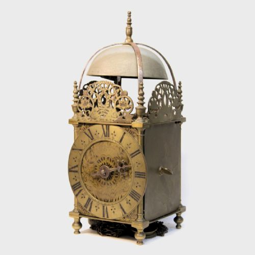 a rare northern english lantern or 'house' clock by henry burges senior of mobberley cheshire circa 1680 - CATEGORY: ANTIQUE CLOCKS - DATED 17TH CENTURY
