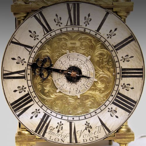 A SMALL LANTERN TIMEPIECEALARUM WALL CLOCK BY AMBROSE VOWELL LONDON CIRCA 1730 - ADDITIONAL PHOTO 6
