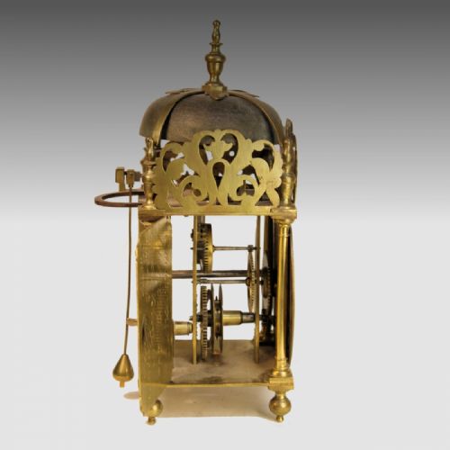 A SMALL LANTERN TIMEPIECEALARUM WALL CLOCK BY AMBROSE VOWELL LONDON CIRCA 1730 - ADDITIONAL PHOTO 7