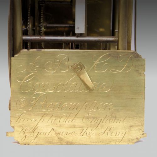 A SMALL LANTERN TIMEPIECEALARUM WALL CLOCK BY AMBROSE VOWELL LONDON CIRCA 1730 - ADDITIONAL PHOTO 9