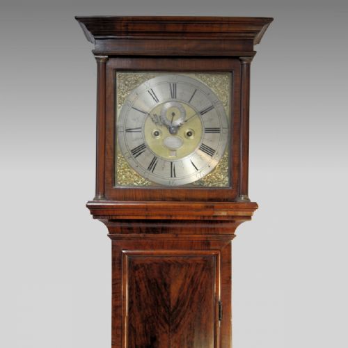 AN EARLY 18TH CENTURY WALNUT LONGCASE CLOCK BY JOSEPH JACKEMAN LONDON CIRCA 1715 LONG CASE - ADDITIONAL PHOTO 3