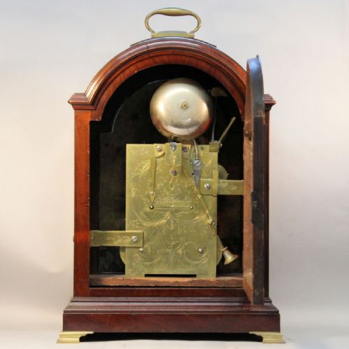 A VERGE ESCAPEMENT QUARTER CHIMING GEORGIAN BRACKET CLOCK BY GRAVELL TOLKIEN LONDON CIRCA 1800 - ADDITIONAL PHOTO 14
