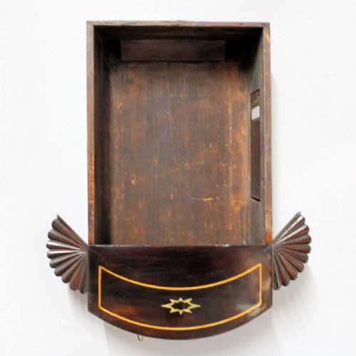 A GOOD REGENCY ENGLISH DROPDIAL MAHOGANY FUSEE WALL CLOCK BY JAMES TUPMAN LONDON CIRCA 1820 - ADDITIONAL PHOTO 5