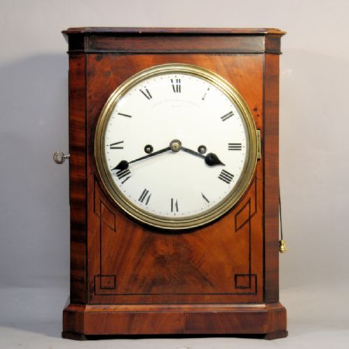 grant fleet street enamel dial bracket clock - CATEGORY: ANTIQUE CLOCKS - DATED 19TH CENTURY