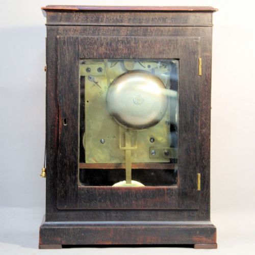 GRANT FLEET STREET ENAMEL DIAL BRACKET CLOCK - ADDITIONAL PHOTO 4