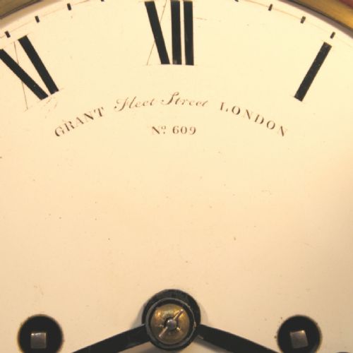 GRANT FLEET STREET ENAMEL DIAL BRACKET CLOCK - ADDITIONAL PHOTO 6