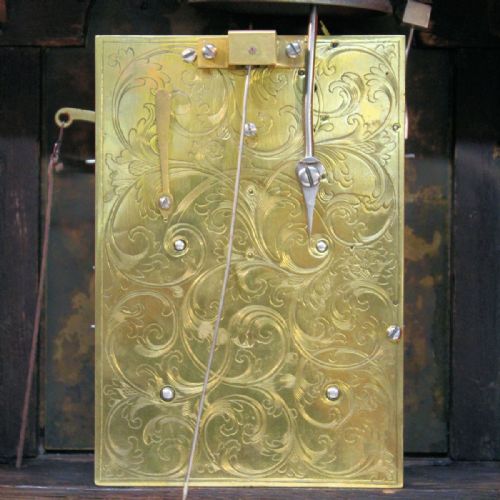 GEORGIAN INVERTED BELLTOP VERGE ESCAPEMENT EBONISED BRACKET CLOCK BY ISAAC HURLEY LONDON CIRCA 1750 - ADDITIONAL PHOTO 8