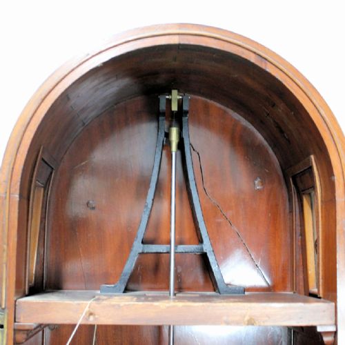 A GOOD ENGLISH REGULATOR LONGCASE CLOCK IN AN ARCHED MAHOGANY CASE CIRCA MID 19TH CENTURY LONG CASE - ADDITIONAL PHOTO 5
