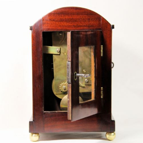 SMALL RARE ENGLISH MAHOGANY MANTELBRACKET CLOCK CIRCA 1825 - ADDITIONAL PHOTO 5