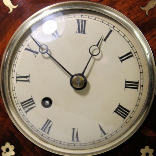 SMALL RARE ENGLISH MAHOGANY MANTELBRACKET CLOCK CIRCA 1825 - ADDITIONAL PHOTO 6
