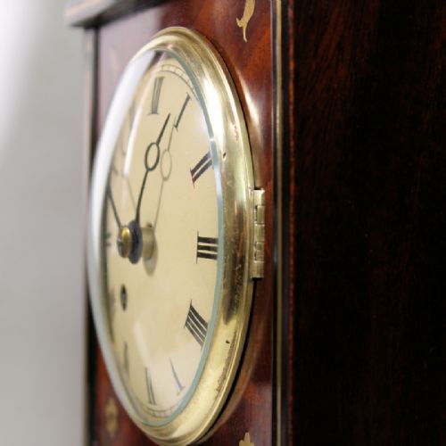 SMALL RARE ENGLISH MAHOGANY MANTELBRACKET CLOCK CIRCA 1825 - ADDITIONAL PHOTO 7