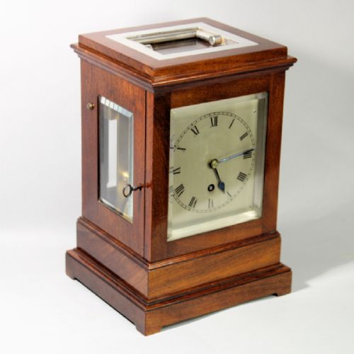 english 'campaign' 5glass library clock of excellent quality circa 1850 - CATEGORY: ANTIQUE CLOCKS - DATED 19TH CENTURY