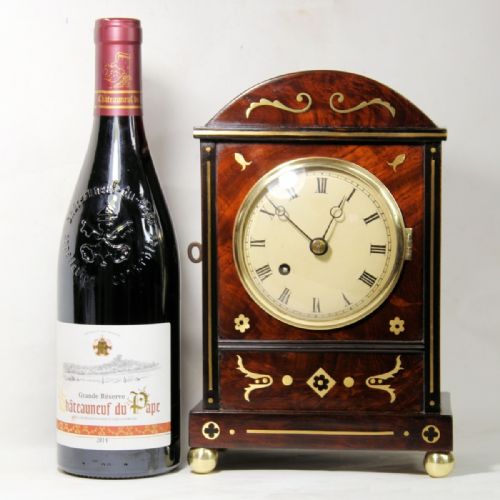 small rare english mahogany mantelbracket clock circa 1825 - CATEGORY: ANTIQUE CLOCKS - DATED 19TH CENTURY