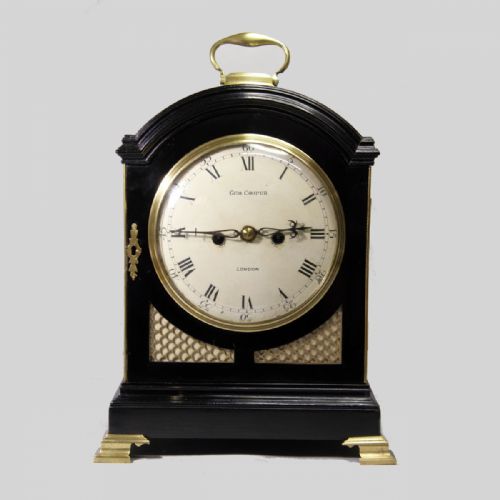 ebonised georgian bracket clock with verge escapement by george cooper london circa 1795 - CATEGORY: ANTIQUE CLOCKS - DATED 18TH CENTURY