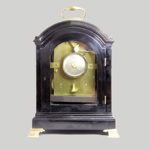 EBONISED GEORGIAN BRACKET CLOCK WITH VERGE ESCAPEMENT BY GEORGE COOPER LONDON CIRCA 1795 - ADDITIONAL PHOTO 6