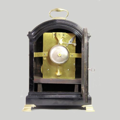 EBONISED GEORGIAN BRACKET CLOCK WITH VERGE ESCAPEMENT BY GEORGE COOPER LONDON CIRCA 1795 - ADDITIONAL PHOTO 7