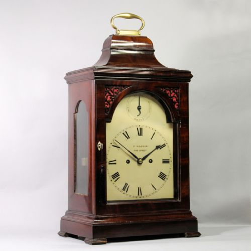 GEORGIAN BELL TOP BRACKET CLOCK BY WATSON LONDON CIRCA 1790 - ADDITIONAL PHOTO 2