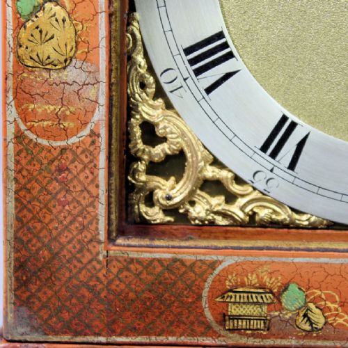 LACQUERED OR CHINOISERIE VERGE BRACKET CLOCK BY BENJAMIN WARD LONDONCIRCA 1775 - ADDITIONAL PHOTO 11