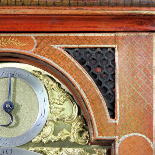 LACQUERED OR CHINOISERIE VERGE BRACKET CLOCK BY BENJAMIN WARD LONDONCIRCA 1775 - ADDITIONAL PHOTO 12