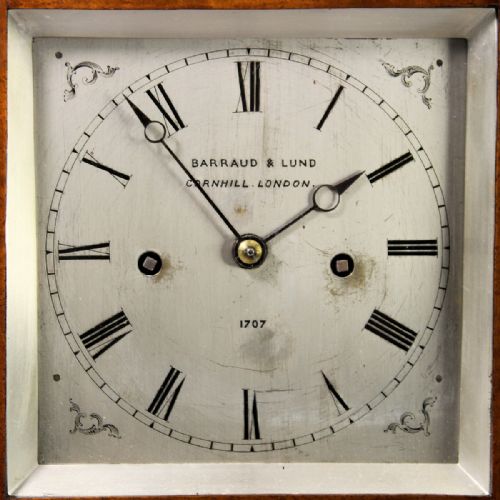 BARRAUD LUND NO 1707 SMALL 4GLASS STRIKING LIBRARY MANTEL CLOCKCIRCA 1840 - ADDITIONAL PHOTO 3