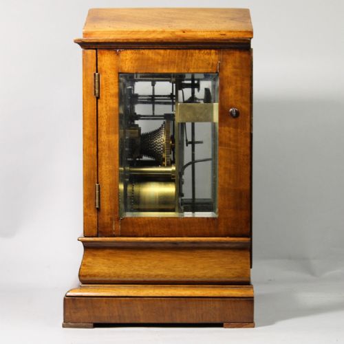 BARRAUD LUND NO 1707 SMALL 4GLASS STRIKING LIBRARY MANTEL CLOCKCIRCA 1840 - ADDITIONAL PHOTO 4