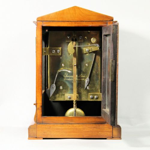 BARRAUD LUND NO 1707 SMALL 4GLASS STRIKING LIBRARY MANTEL CLOCKCIRCA 1840 - ADDITIONAL PHOTO 5