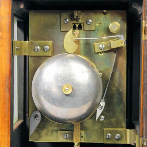 BARRAUD LUND NO 1707 SMALL 4GLASS STRIKING LIBRARY MANTEL CLOCKCIRCA 1840 - ADDITIONAL PHOTO 7