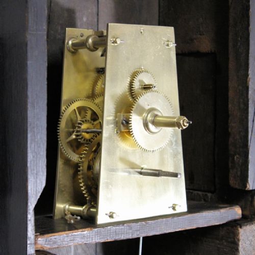 BLACK DIAL ENGLISH TAVERN OR ACT OF PARLIAMENT WALL CLOCK BY WILLIAM STEVENS OF CIRENCESTERCIRCA 1775 - ADDITIONAL PHOTO 8