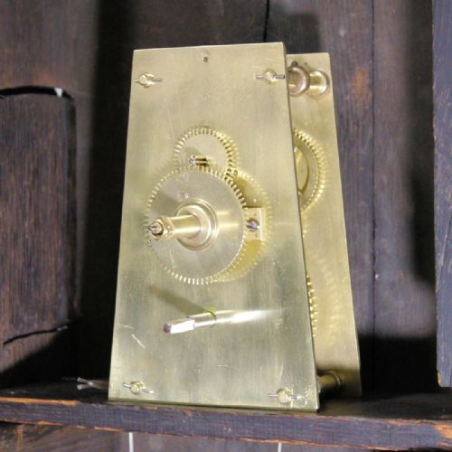 BLACK DIAL ENGLISH TAVERN OR ACT OF PARLIAMENT WALL CLOCK BY WILLIAM STEVENS OF CIRENCESTERCIRCA 1775 - ADDITIONAL PHOTO 10