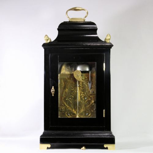 JOHN TAYLOR LONDON VERGE BRACKET CLOCK IN EBONISED BELLTOP CASECIRCA 1780 - ADDITIONAL PHOTO 5