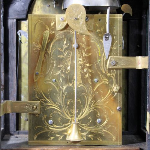 JOHN TAYLOR LONDON VERGE BRACKET CLOCK IN EBONISED BELLTOP CASECIRCA 1780 - ADDITIONAL PHOTO 7