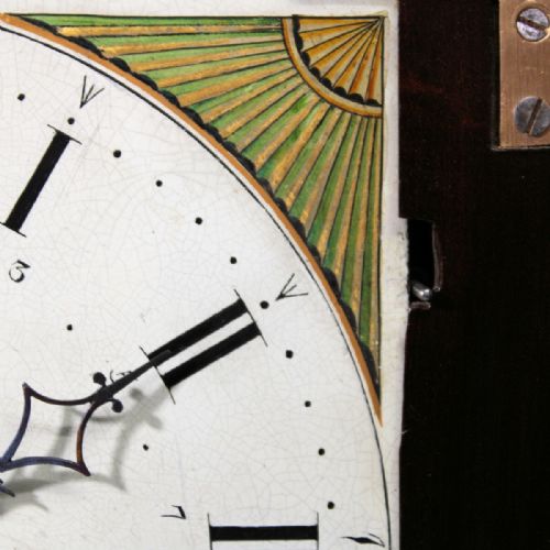 SCOTTISH MAHOGANY BREAKARCH BRACKET CLOCK WITH PAINTED DIAL BY J EDWARDS OF ALLOACIRCA 1810 - ADDITIONAL PHOTO 4