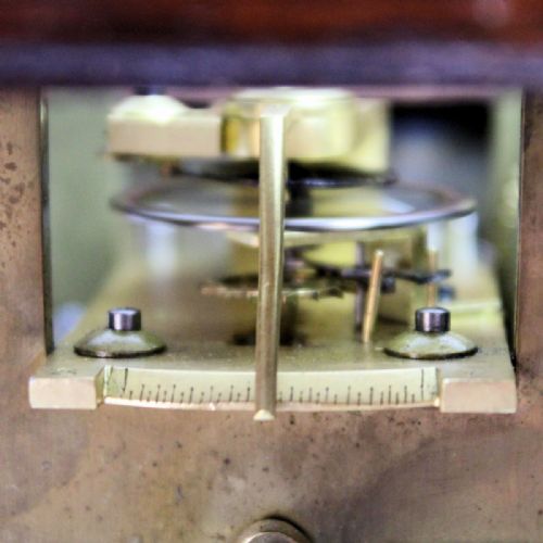 ENGLISH STRIKING LIBRARY 5GLASS MANTEL WITH PLATFORM ESCAPEMENT IN A ROSEWOOD CASECIRCA 1845 - ADDITIONAL PHOTO 11