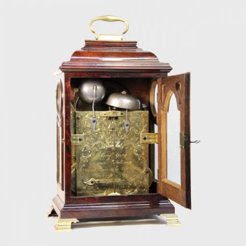 A FINE QUARTER CHIMING VERGE ESCAPEMENT TABLE CLOCKBY BENJAMIN GRAY JUSTIN VULLIAMYCIRCA 1760 - ADDITIONAL PHOTO 5