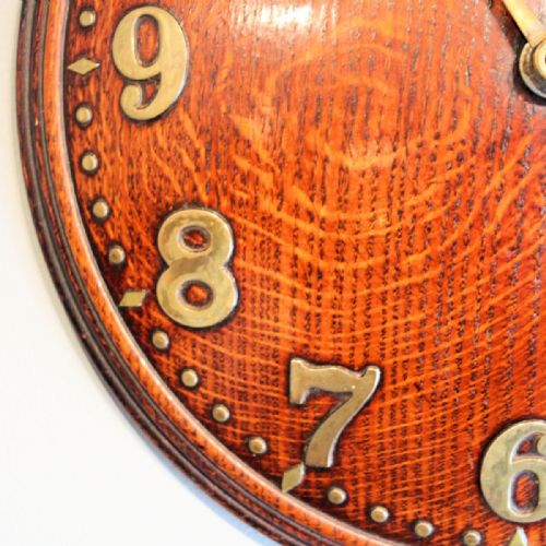 ZENITH SOLID OAK 18 DAY CENTRE WIND BOWED DIAL WALL TIMEPIECECIRCA 1930'S - ADDITIONAL PHOTO 3