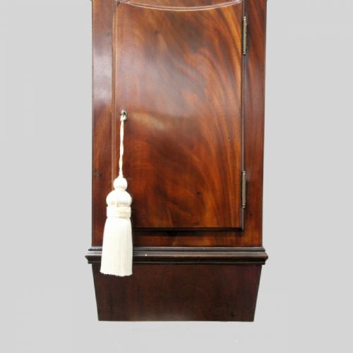 SMALL MAHOGANY TAVERN CLOCK WITH A WHITE WOODEN DIAL BY THOMAS FIELD OF BATHCIRCA 1790 - ADDITIONAL PHOTO 2