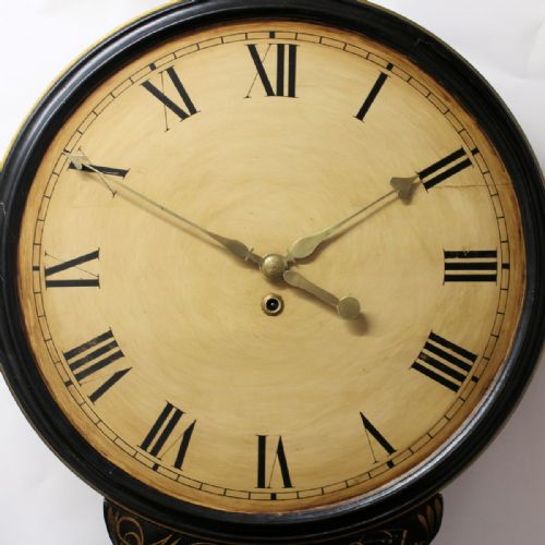 A GOOD ROUND DIAL CHINOISERIE 8 DAY TAVERN CLOCK BY WILLIAM NASH OF BRIDGE KENTCIRCA 1785 - ADDITIONAL PHOTO 1