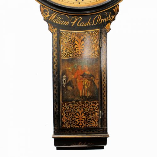 A GOOD ROUND DIAL CHINOISERIE 8 DAY TAVERN CLOCK BY WILLIAM NASH OF BRIDGE KENTCIRCA 1785 - ADDITIONAL PHOTO 2