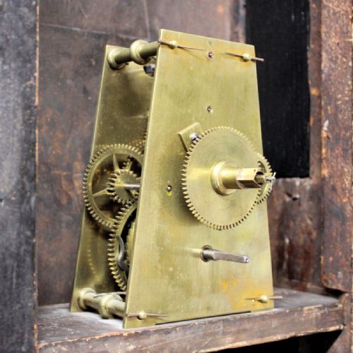 A GOOD ROUND DIAL CHINOISERIE 8 DAY TAVERN CLOCK BY WILLIAM NASH OF BRIDGE KENTCIRCA 1785 - ADDITIONAL PHOTO 3