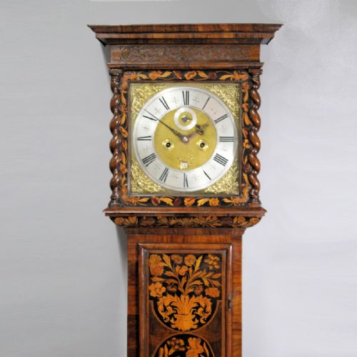 A FINE 17TH CENTURY WALNUT AND MARQUETRY LONGCASE CLOCK BY JOHN EBSWORTH LONDON LONG CASECIRCA 1690 - ADDITIONAL PHOTO 1